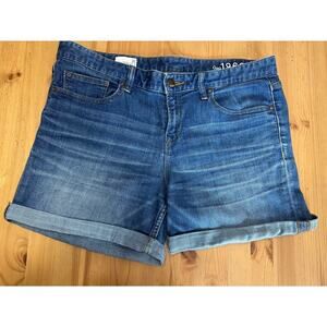 Gap Blue Jean Denim Real Straight Shorts Women 31 Summer Beach Casual Comfy Trip